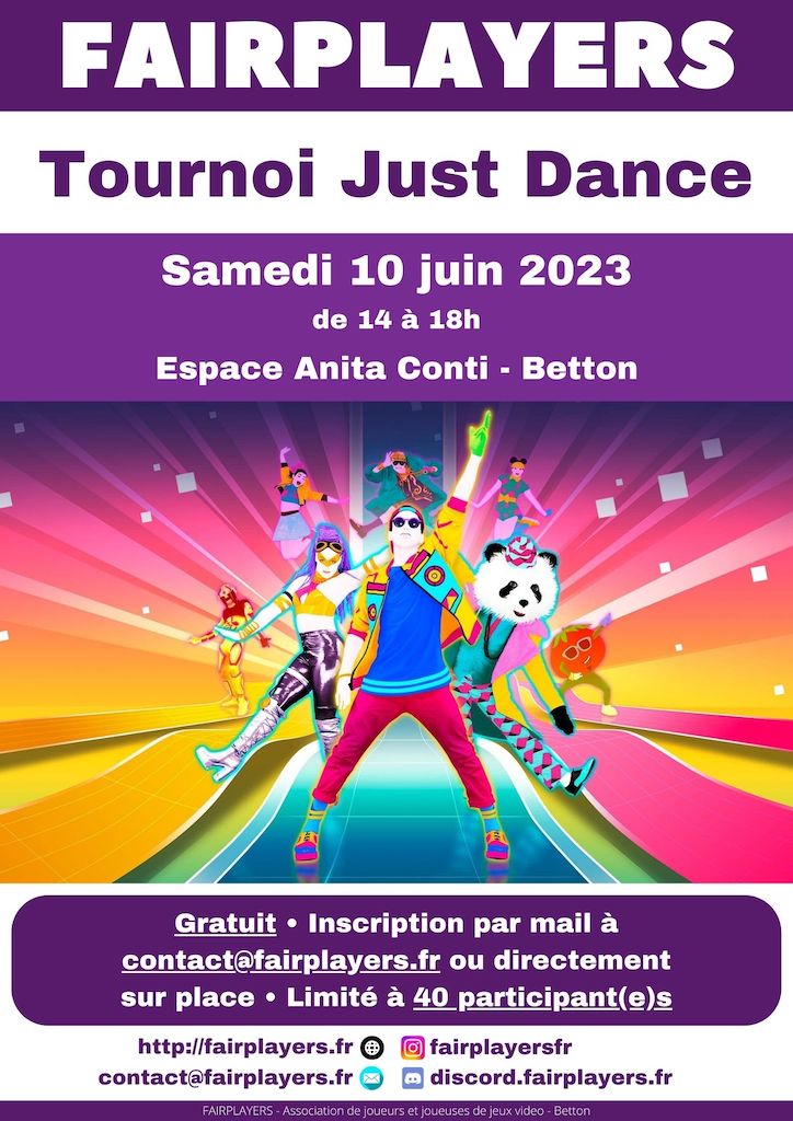 Affiche du tournoi Just Dance